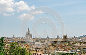 Rome Skyline in the Daytime in Summer