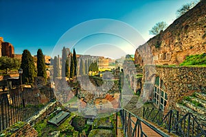 Rome skyline panorama