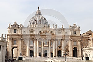 Rome, St. Peter`s Square, Piazza San Pietro, Saint Peters Basilica