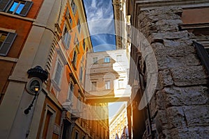 Rome streets in historic part of town photo