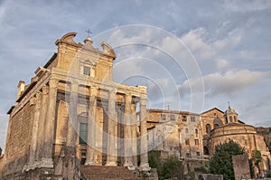 Rome Temple of Antoninus and Faustina 04