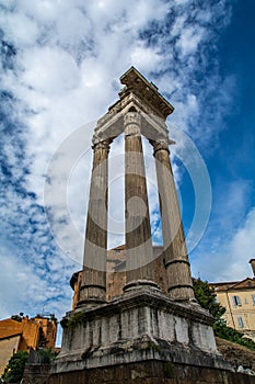 Rome, The theater of Marcellus next to the temple of Apollo Sosiano