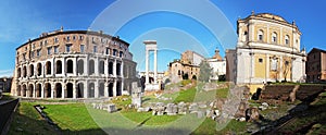 Rome - theatre marcellus, panorama