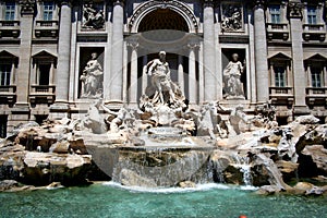 Rome-Trevi Fountain by day.