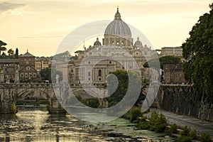 Rome, Vatican area, St. Peter`s Basilica