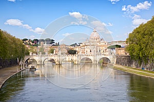 Rome and Vatican cityscape