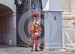 Rome. Vatican guardsman.