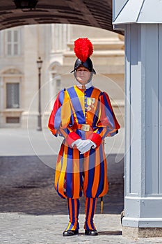 Rome. Vatican guardsman.