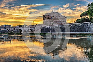 Rome Vatican Italy sunset city skyline