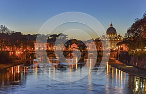 Rome and Vatican at Night