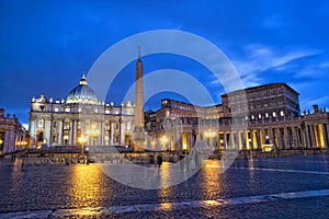 Rome Vatican Place Saint Peter cathedral