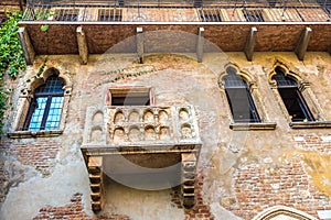 Romeo and Juliet  balcony  in Verona