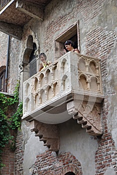 Romeo and Juliet balcony in Verona, Italy