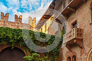 Romeo and Juliet balcony in Verona, Italy photo