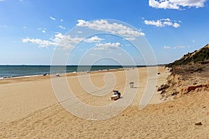 Rompeculos beach in Moguer, Huelva, Andalusia, Spain photo