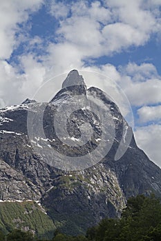 Romsdalhornet - landmark of the Rauma Valley