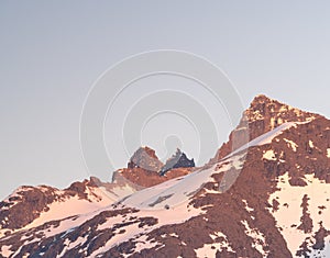 Romsdalsalpane or the Romsdal Alps a mountain range surrounding the Romsdalen valley in MÃ¸re og Romsdal county, Norway.,