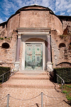 Romulo Temple at Foro Romano - Roma - Italy