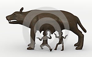 Romulus and remus statue