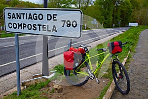 Roncesvalles begin of Way of Sain James biking photo