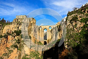 Ronda bridge, Andalusia, Spain photo