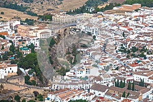 Ronda, MÃÂ¡laga, Spain. Aerial view landscape details photo