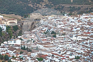 Ronda, MÃÂ¡laga, Spain. Airview landscape photo