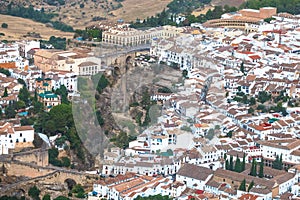 Ronda, MÃ¡laga, Spain. Aerial view landscape details