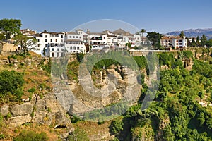Ronda, one of the most famous white villages of Malaga (Andalusia), Spain