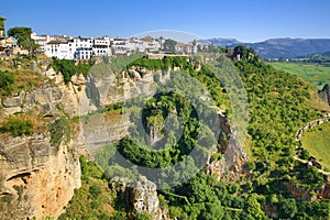 Ronda, one of the most famous white villages of Malaga (Andalusia), Spain