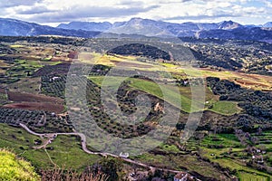 Ronda panorama and canyon view, Spain