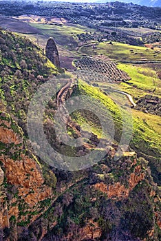 Ronda panorama and canyon view, Spain