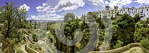 Ronda (Spain) landscape panoramic view. 008