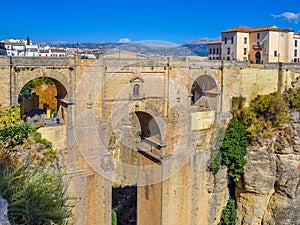 Ronda, Spain at the Puente Nuevo Bridge over the Tajo Gorge photo