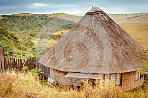 Rondavel, traditional african house, South Africa