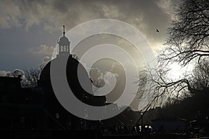 The Ronde Lutherse Kerk (round Lutheran church) or Koepelkerk (cupola church) in Amsterdam