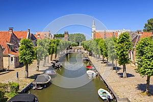 Canals in Sloten, Frisian, Netherlands