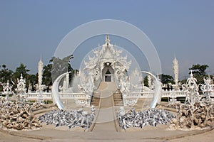 Rongkhun Temple (White Temple) in Chiangrai, Thail