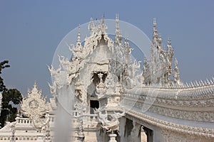 Rongkhun Temple (White Temple) in Chiangrai, Thail photo