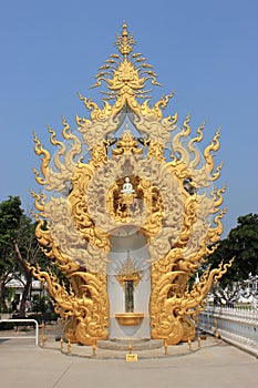 Rongkhun Temple or White Temple, a famous temple in Chiangrai, T photo