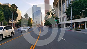Rooad in Los Angeles downtown