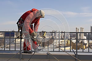 On the roof