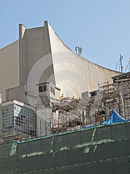 Roof of a building under construction