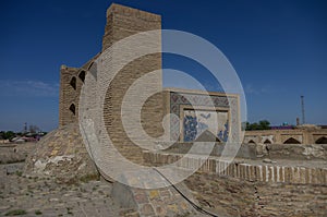 On the roof of Abdullah-khan madrasah in Kosh-Madrasah complex.