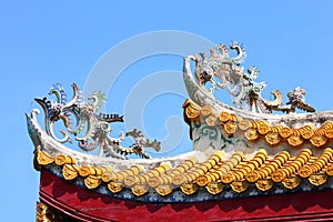 Roof Architecture of Buddhist Temple 01