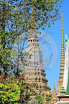 Roof Art In Wat Pho, Bangkok, Thailand