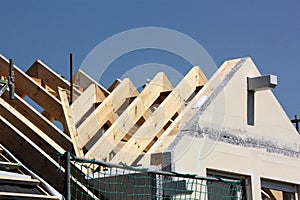 Roof bars of a new house