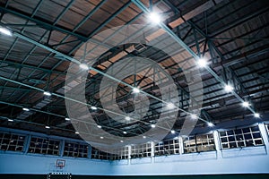 Roof in the big hall with sport light