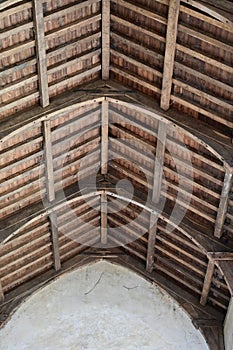 Roof of Binham Priory or St Mary`s Priory, Binham, Norfolk, England, UK