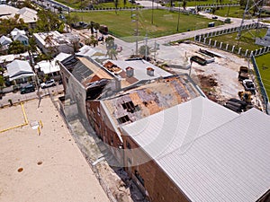 Roof blown away from Hurricane Irma